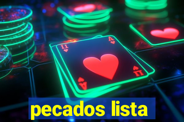 pecados lista
